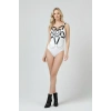 Zincir Detaylı Şık Deri Göğüs Harness, Büstiyer Harness, Deri Göğüs Harness- Brf1399