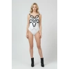 Zincir Detaylı Şık Deri Göğüs Harness, Büstiyer Harness, Deri Göğüs Harness- Brf1399