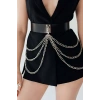 Zincirli Deri Bel Kemer Harness - Brf904