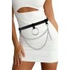 Zincirli Şık Deri Bel Harness - Brf923