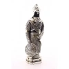 Zırhlı Cevşen Ayetli Asker Gümüş Biblo 3 Boyutlu Büyük Boy 32 cm-017