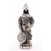 Zırhlı Cevşen Ayetli Asker Gümüş Biblo 3 Boyutlu Küçük Boy 24 cm-022