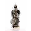 Zırhlı Cevşen Ayetli Asker Gümüş Biblo 3 Boyutlu Küçük Boy 24 cm-022