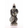 Zırhlı Cevşen Ayetli Asker Gümüş Biblo 3 Boyutlu Küçük Boy 24 cm-022