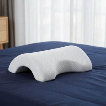 % 100 Visco Kavisli Ortopedik Yıkanabilir Kumaş Kılıflı Bel Boyun Bacak Ağrıları İçin Yastık (4887)