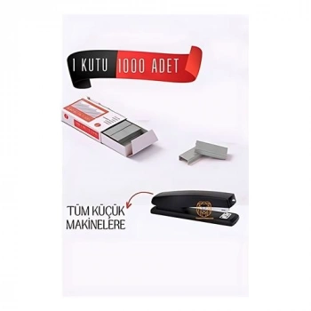 1 Kutu 1000 Adet Küçük Zımba Teli 715685
