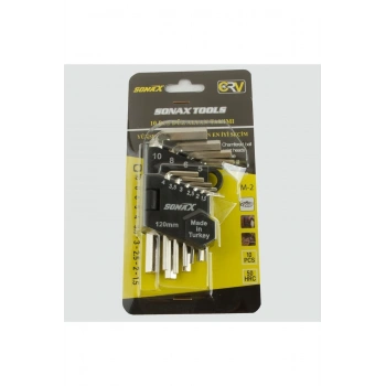 10 Adet Allen Anahtar Takımı