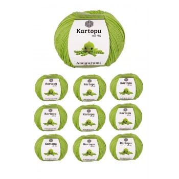 10 Adet Amigurumi El Örgü İpi 50gr 404