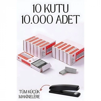 10 Kutu 10.000 Adet Küçük Zımba Teli 718593