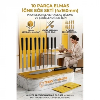 10lu İğne Eğe Seti 160mm | Saatçi Eğesi | Metal, Ahşap, Hobi, Modelcilik 723187