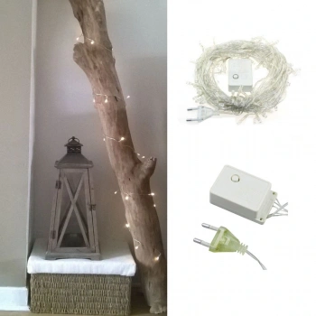 100 Ledli 8 Fonksiyonlu 10 Metre Led Aydınlatma Dekor Lambası (beyaz) (4887)