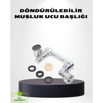 1080° Dönebilen Musluk Ucu – Su Tasarruflu, Esnek Ve 360° Çift Eksenli Başlık (kopya)