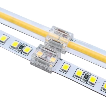 10MM ÇİFT UÇLU KONNEKTÖR - COB LED ŞERİT ARA KONNEKTÖRLERİ 2PİN BAĞLANTI (4887)