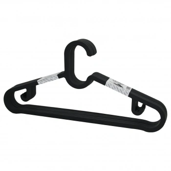 10PCS PLASTİK - ANTRASİT GRİ ELBİSE ASKISI (4887)