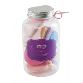 12 Adet Konserve Şişeli Makyaj Süngeri