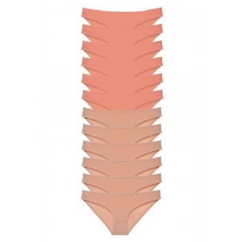12 adet Süper Eko Set Likralı Kadın Slip Külot Pudra Ten