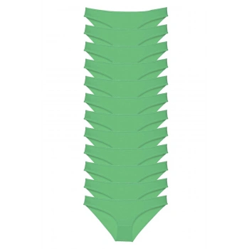 12 adet Süper Eko Set Likralı Kadın Slip Külot Yeşil