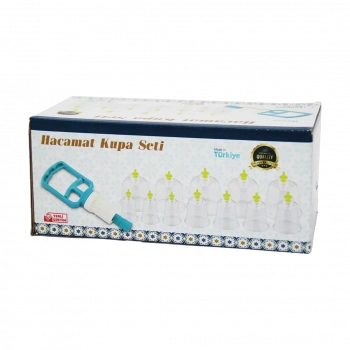 12 PARÇA  HACAMAT KUPA MASAJ SETİ (4887)