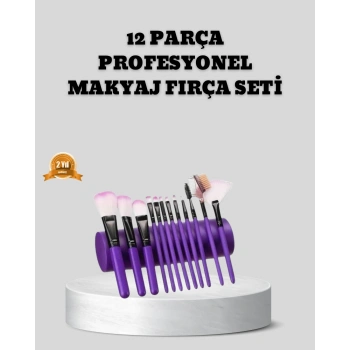 12 Parça Makyaj Fırça Seti – Profesyonel Ve Günlük Kullanıma Uygun