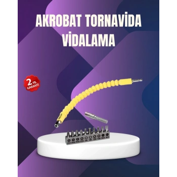 12 Parça Vidalama Uç Seti Akrobat Tasarım Dayanıklı Metal