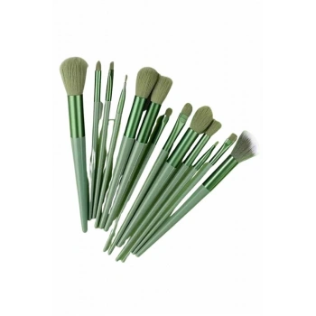 13 Parça Makyaj Fırça Seti Far Fırçası Allık Fırçası Yumuşak Uçlu