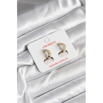 14K Gold Renk Kaplama CM Kadın Küpe - TJ-BKP11412