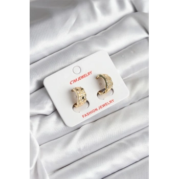 14K Gold Renk Kaplama CM Kadın Küpe - TJ-BKP11414