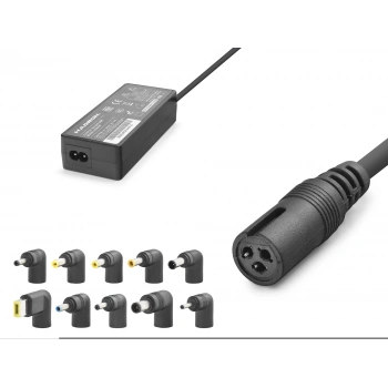 15-24V 90W Universal Laptop Adaptörü - 10 Farklı Uç - Tüm Markalarla Uyumlu - Siyah HD8887