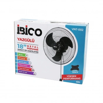 18 İNÇ 45.7CM SANAYİ TİPİ AYAKLI VANTİLATÖR 3 KADEME HIZ - 3 METAL KANAT 80W 140CM YÜKSEKLİK VNT-002 (4887)