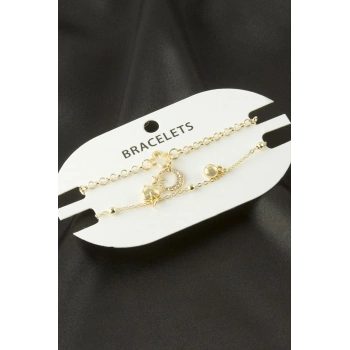 2 Adet Ay Yıldız Trend Zincir Bileklik