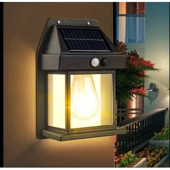 2 Adet Büyük Boy Güneş Enerjili Bahçe Led Ampul Hareket Sensörlü Bahçe Led 3 Modlu