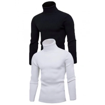 2 Adet   Kaşkorse Boğazlı Full Likralı Fitilli Body Kazak