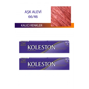 2 Adet Single Tüp Boya Saç Boyası Aşk Alevı 66/46