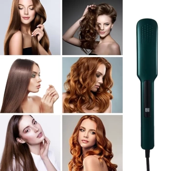 2 In1 110V-220V Saç Düzleştirici Seramik Sır Hızlı Isıtma Ve Şekil Verme (4887)