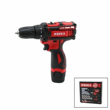 2 KADEME HIZ - VİTESLİ   ŞARJLI  MATKAP  0-350 / 0-1350 RPM   12V / 1.3A LI-ION RDX-3320 (4887)