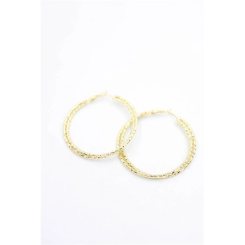 2li Halka Küpe- 5 cm - Altın