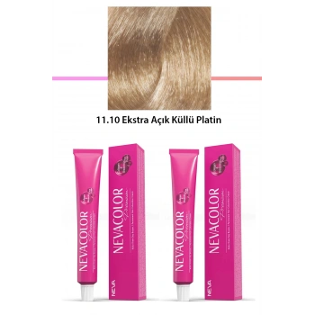 2 li Set Premium 11.10 Ekstra Açık Küllü Platin - Kalıcı Krem Saç Boyası 2 X 50 g Tüp
