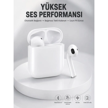 2. Nesil Bluetooth Android ve İOS Uyumlu Kablosuz Kulaklık Çağrı Cevaplama