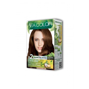 2 Tüp Krem Saç Boyası Seti Koyu Karamel No:7.7