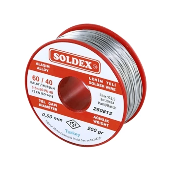 200 GR LEHİM İNCE 0,50 MM SOLDEX  SN60 PB40 (4887)