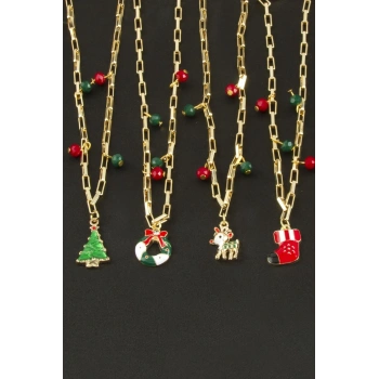 2025 Yılbaşı Kristal Zincir Kolye