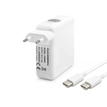 20.2V 4.3A 87W Laptop Adaptörü - Type-C - Apple Asus Dell Uyumlu - Beyaz HD8899