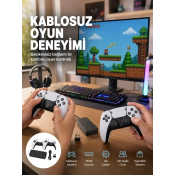 20600 Oyunlu Retro Oyun Konsolu Kablosuz Joystick Yeni Nesil