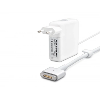 20V 4.25A 85W Laptop Adaptörü - T Tip - Apple Macbook Uyumlu - Beyaz HD795