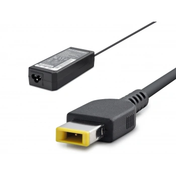 20V 4.5A 90W Laptop Adaptörü - Usb Tip Sarı Kare Uç - IBM Uyumlu - Siyah HD784