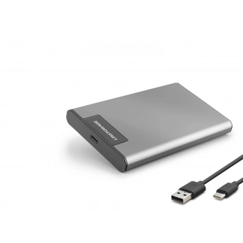 2.5 Inç Sata Hdd/Ssd Harici Disk Kutusu Usb 3.0 Type-C Rgb - Gümüş HDX1782