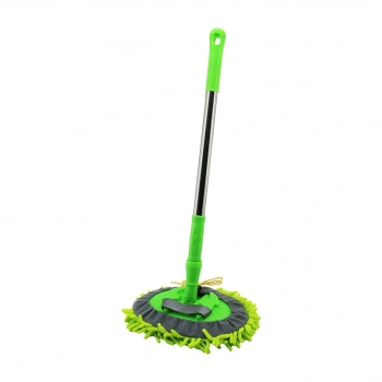 25CM - OVAL   MAKARNA  MOP RENKLİ MİKROFİBER  180° HAREKETLİ - UZAYAN METAL SAPLI= 54--90CM (4887)