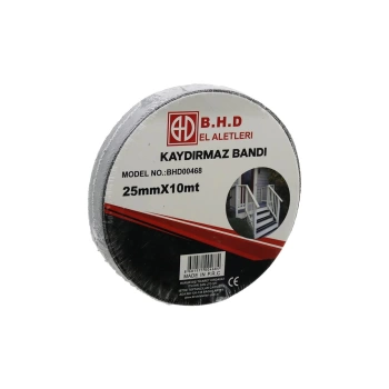 25MM X 10MT KAYDIRMAZ SİYAH BANT (4887)