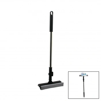 2İN1 BAŞLI=ÇEKPAS - FİLE KAPLI SÜNGER ÇOK AMAÇLI YÜZEY TEMİZLİK MOP - CAMSİL KİLİTLİ UZAYAN METAL SAP=56-94CM (4887)