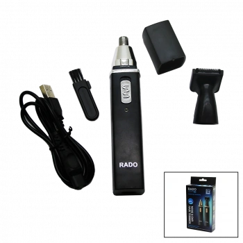 2IN1 BURUN - KULAK KIL ALMA - ENSE ÇİZİM USB SARJLI TRAŞ MAKİNESİ RD-3138 (4887)